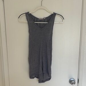 Athleta Charcoal Tank Top Criss Cross Back